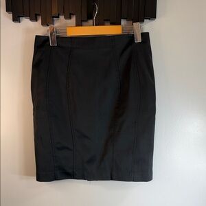 H&M Black Panel Pencil Skirt